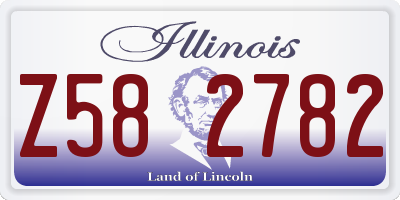 IL license plate Z582782