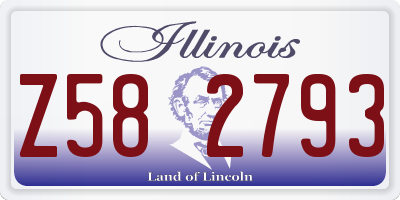 IL license plate Z582793
