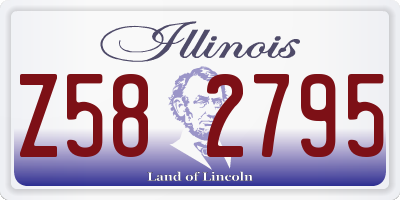 IL license plate Z582795