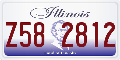 IL license plate Z582812