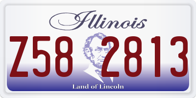 IL license plate Z582813