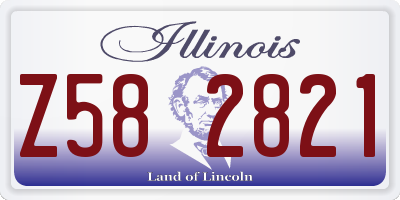 IL license plate Z582821