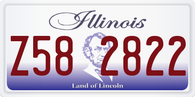 IL license plate Z582822
