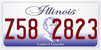 IL license plate Z582823