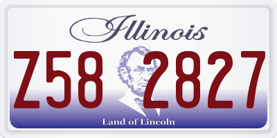 IL license plate Z582827