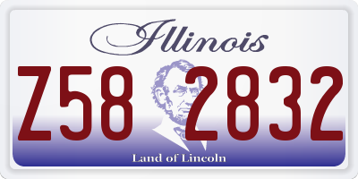 IL license plate Z582832