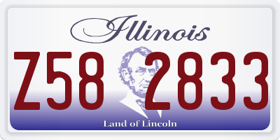 IL license plate Z582833