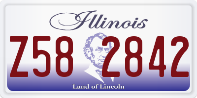 IL license plate Z582842