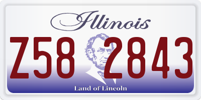 IL license plate Z582843