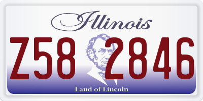 IL license plate Z582846
