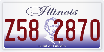 IL license plate Z582870