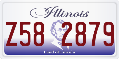 IL license plate Z582879
