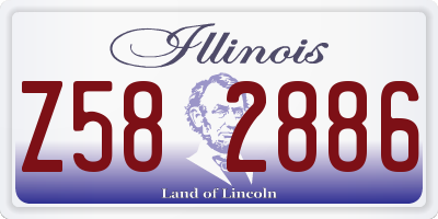 IL license plate Z582886