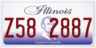 IL license plate Z582887