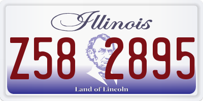 IL license plate Z582895