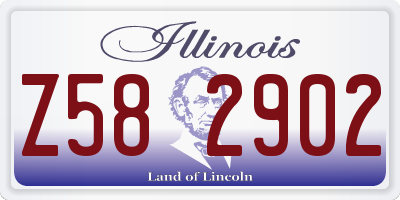 IL license plate Z582902