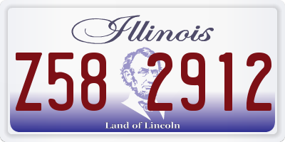 IL license plate Z582912