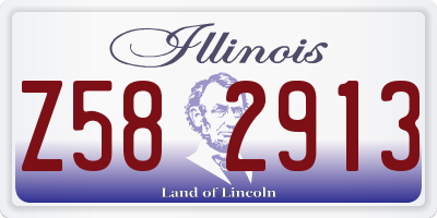 IL license plate Z582913
