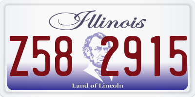 IL license plate Z582915