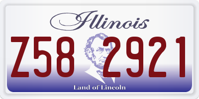IL license plate Z582921