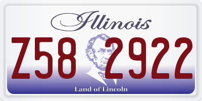 IL license plate Z582922