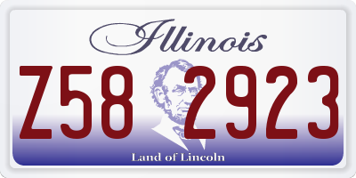 IL license plate Z582923