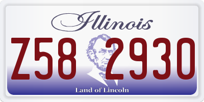 IL license plate Z582930