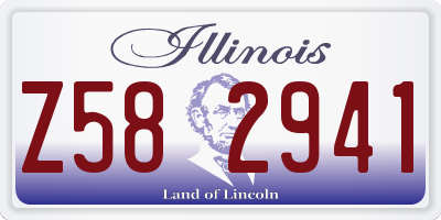 IL license plate Z582941