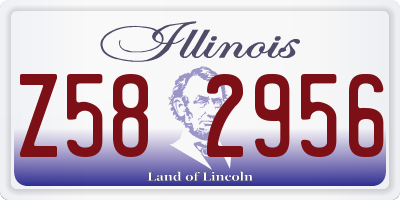IL license plate Z582956