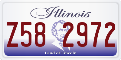IL license plate Z582972