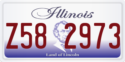 IL license plate Z582973