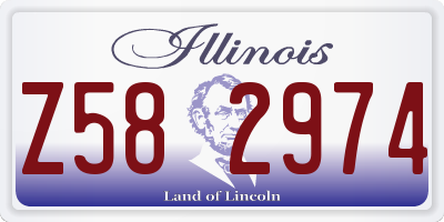 IL license plate Z582974