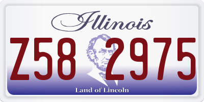 IL license plate Z582975