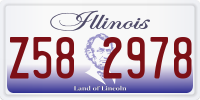 IL license plate Z582978