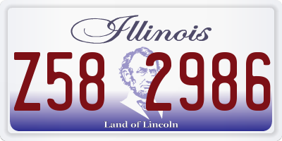 IL license plate Z582986