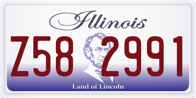 IL license plate Z582991