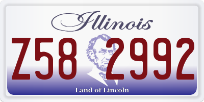 IL license plate Z582992