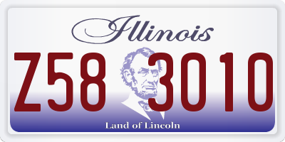 IL license plate Z583010