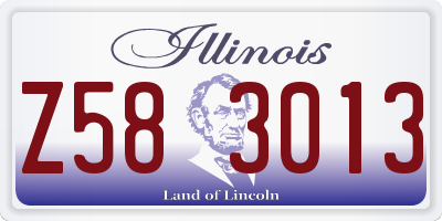 IL license plate Z583013