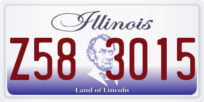 IL license plate Z583015