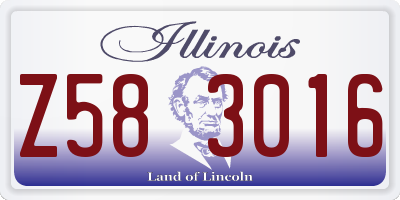 IL license plate Z583016