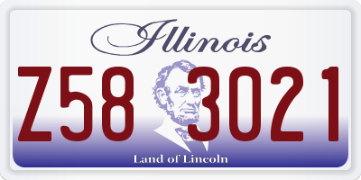 IL license plate Z583021