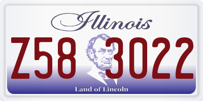 IL license plate Z583022