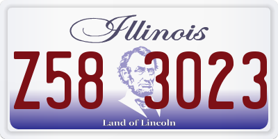 IL license plate Z583023
