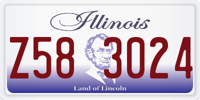 IL license plate Z583024