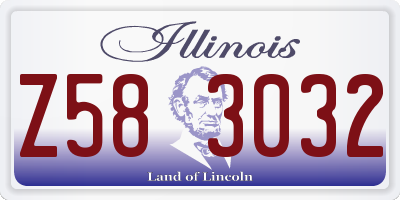 IL license plate Z583032