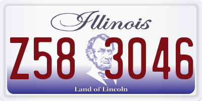 IL license plate Z583046