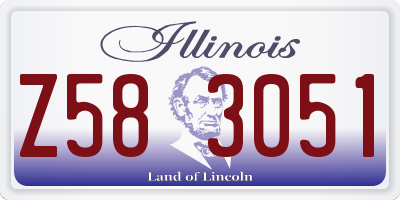 IL license plate Z583051