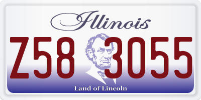 IL license plate Z583055