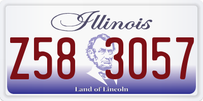 IL license plate Z583057